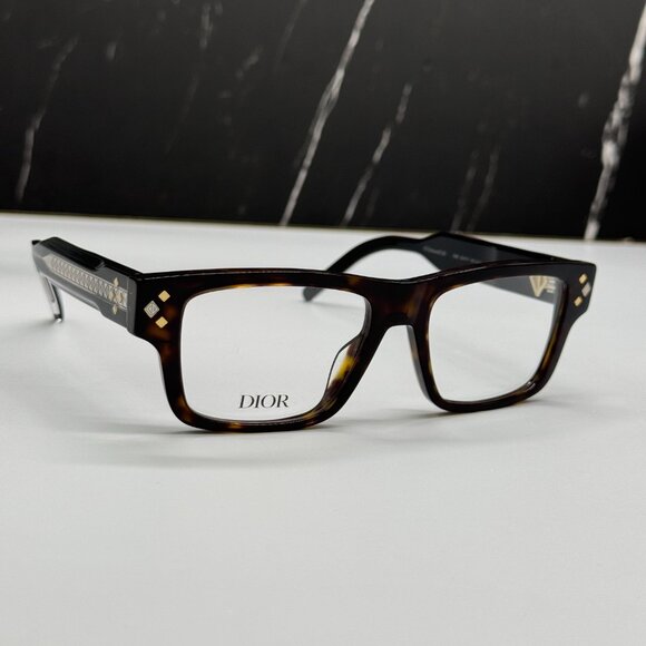 NEW CD DIAMONDO S3I 2000 DIOR SQUARE HAVANA EYEGLASSES DIOR - Picture 4 of 10